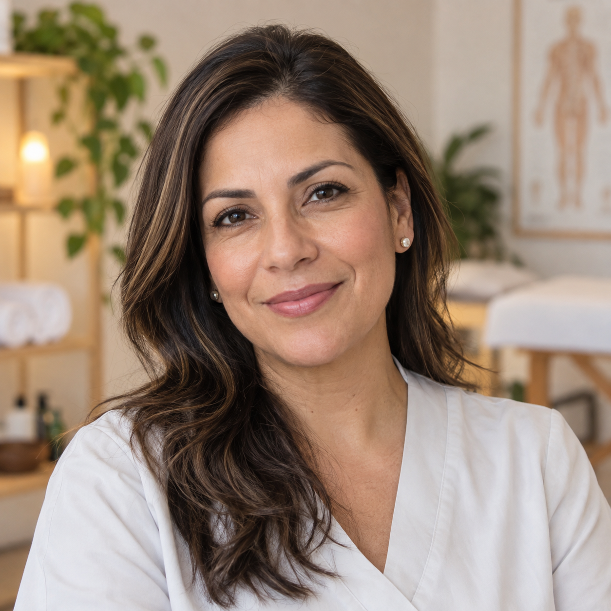 Claudia, responsable de una clínica de bienestar